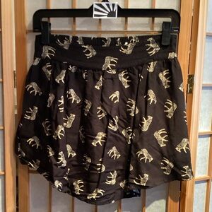 UO Kimchi Blue Skirt with Zebra Print Women's Size Small